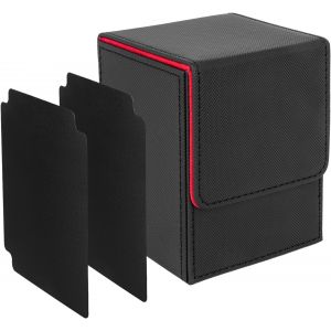 Bo&icirc;te De Rangement Carte Magic,Deck Box Compatible Avec Mtg Cartes,Jusqu'&agrave; 100+ Tcg Cartes,Boite Carte Mit Deux Intercalaires Carte,Compatible Avec Cartes Tcg Commander Ptcg - Neuf