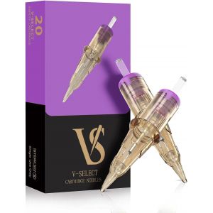 Aiguilles De Cartouche De Tatouage-20pi&egrave;ces #10 (5rl) Maquillage Permanent Smp 0.30mm Round Shader Microblading Aiguille Tatouage Pour Stylo De Machine &Agrave; Tatouer-V Select - Neuf