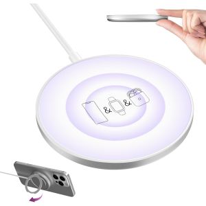 TRAHOO-Bloc de Recharge Magn&eacute;tique sans Fil 3 en 1 pour iPhone 12-16 Series, Bloc de Recharge pour Plusieurs Appareils - Chargeur sans Fil Magn&eacute;tique pour Apple Watch 9/8/7/6/5/4/3/2/SE & AirPods 3/2 - Neuf