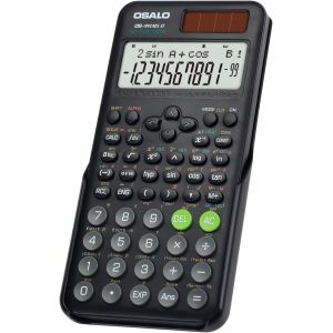 Calculatrice Scientifique 401, Fonction 10 + 2 Chiffres, &eacute;cran Solaire et Batterie, &eacute;tui de Protection pour l'&eacute;cole, Noir (OS 991MS 2nd Edition) - Neuf