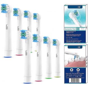 Brossette De Rechange Compatible Pour Oral B T&ecirc;tes De Brosse &Agrave; Dents Electrique, 8 Precision Brossettes De Rechange[Z212] - Neuf