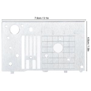 Plaque &Agrave; Aiguille Droite En M&eacute;tal, Plaque &Agrave; Aiguille Professionnelle Compatible Avec Pour -Lb5000, Elite Pe545, C - Neuf