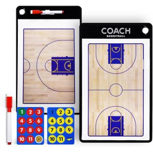 Acdsgd-Tableau Tactique De Basketball Entra&icirc;neur Board Double Face Professionnel Panneau Kit Basketball Coaching &Eacute;quipement Accessoires Pour Coach Entra&icirc;nement Comp&eacute;tition Jeux Sportifs - Neuf