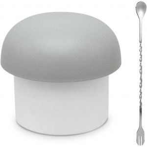 Kal-1 Moule, 1 Cuillère Mélangeuse, Bac À Glaçons Avec Couvercle, Moule À Glace, Bac À Glaçons En Silicone, Moule À Champignons, Bac À Glace Cylindrique, Boîte De Rangement De Glace - Neuf