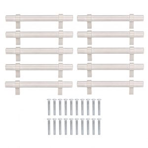HJLIAN Lot de 10 poignees de tiroir en acier inoxydable 201, design moderne, creux, durable, haute durete, largement utilisees - Neuf