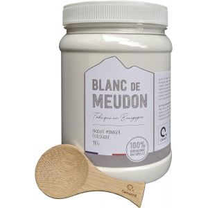 Blanc de Meudon - 1Kg - Fabriqu&eacute; en Bourgogne - Poudre fine nettoyante et &eacute;cologique + Cuill&egrave;re - Neuf