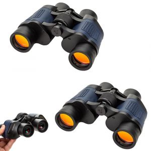 Lot de 2 jumelles t&eacute;lescopiques 60x60 pour vision de jour et de nuit, observation des oiseaux, voyages et activit&eacute;s de plein air - Neuf
