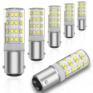 Ampoule LED BA15D 120 V &agrave; culot &agrave; ba&iuml;onnette double contact, &eacute;quivalent halog&egrave;ne JD T3/T4 de 50 W, remplacement pour ampoule &agrave; incandescence - Neuf