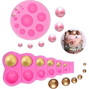 Bricolage 3d Perle Fondant Moule Boule Perle Demi Sphère Chocolat Moules En Silicone Gâteau Décoration Sucre Sucette Moule Dôme - Neuf