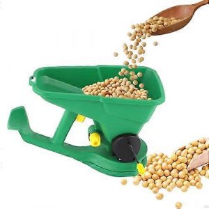 &Eacute;pandeur de semences portatif, distributeur d'engrais et de sel de d&eacute;neigement r&eacute;glable pour pelouse, grande capacit&eacute; pour le jardinage - Neuf