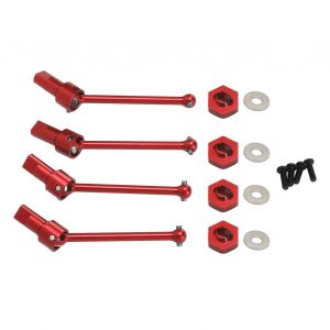 Arbre De Transmission Avant Et ArrièRe En Alliage D'aluminium Cvd Pour Voiture Traxxas Latrax Teton 1/18 Rc Rouge - Neuf