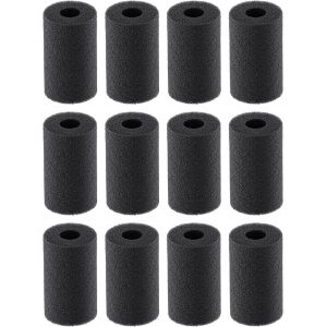12 Pack Éponge Préfiltre Filtre Aquarium Anti-Aspiration 7 Cm Couverture Mousse Rouleaux Pour Petits Poissons Crevettes Alevins Éponge Filtre De Protection Pour Filtration Mécanique - Neuf