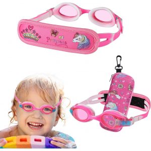Letnerny-Lunettes De Natation Pour Enfants De 2 &Agrave; 6 Ans, Lunettes De Natation Pour Enfants Sans Tirer, Lunettes De Natation Pour Enfants Avec &Eacute;tui - Neuf
