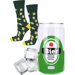 Utigh-Canette Bière Chaussettes Homme Biere Cadeau Drole Coton Chaussette Cadeaux 40-45 1-4 Paires - Neuf