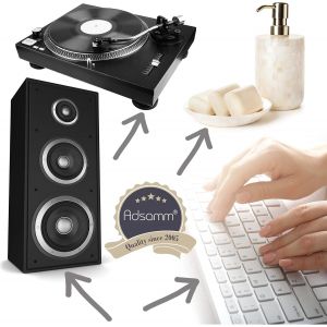 150 X Felt Gliders / Black / Diameter 20 Mm / Round / 1.5 Mm Thick / Self-Adhesive Gliders Of Optimal Quality - Neuf