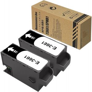 T3661 Bo&icirc;te d'entretien d'encre C13T366100 Compatible pour Epson Expression Photo HD XP-15000 XP-8500 XP-8505 XP-8600 XP-8605 XP-8700 XP-970 Premium XP-6000 XP-6005 XP-6100 XP-6105 (2 Paquets) - Neuf