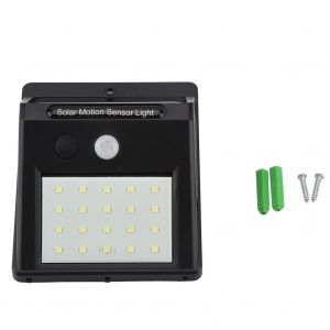 Hjlian Lampe De Jardin A 20 Led A Energie Solaire, Etanche Et Activee Par Le Mouvement, Avec Fixations - Neuf