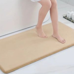 Tapis de sol antidérapant pour salle de bain,grande taille,absorbant l'eau,pour baignoire,décoration de la maison - Type Apricot-60CM X 160CM #B - Neuf
