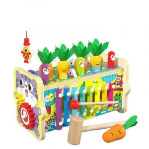 Jouets &Eacute;ducatifs Pour Enfants Huit En Un Frappe Une Taupe Tire Radis Multi-Extracteur De Carottes De P&ecirc;che 8 En 1 - Neuf