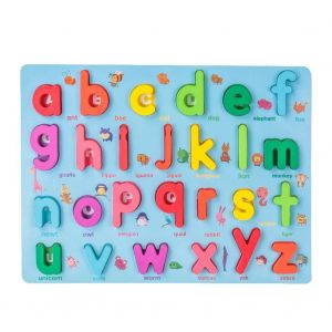 Color&eacute; Nombre Alphabet Forme Puzzle En Bois Appariement Tableau &Eacute;ducation Enfants Toy_Shape - Neuf