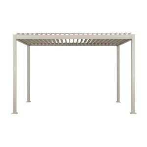 Pergola Bioclimatique &Eacute;lectrique Evora Argile - 4 X 3 M - Hesp&eacute;ride - Neuf