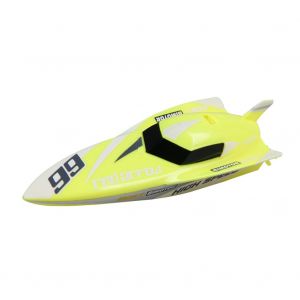 Mini Bateau De Course Telecommande 2,4 Ghz, 4 Canaux, Modele Hors-Bord, Jouet Pour Enfants (Jaune) - Neuf