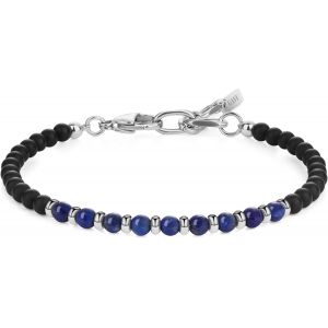 Eryi-Bracelet Perle Homme/Femme, Bracelet Onyx Pour Hommes, Bracelet Chaîne En Acier Inoxydable - Neuf