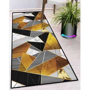 Sjzg-Tapis De Cuisine Devant Evier Beige Gris Blanc Moderne Lavable Antiderapant Long Design Traditionnel Tapis De Couloir Au Mètre Pour Magasin, Événements Et Fêtes, Cinéma, Église 90x100cm - Neuf