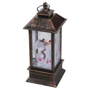 De no&euml;l la Neige Globe de la Lanterne &agrave; Piles LED Lumi&egrave;re de l'Eau &Eacute;tincelante de Santa Bonhomme de neige Suspendue Nuit de Lampe &agrave; D&eacute;cor de Vacances - Neuf