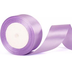 Kal-Ruban De Satin Violet Layette De 40 Mm De Large U2013 &Eacute;pais, Violet, D&eacute;coration De Voiture De Mariage Et Emballage Cadeau - Neuf