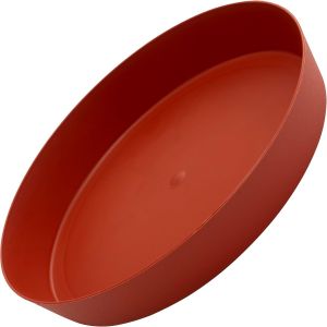 KALANKA-- C73869 - Lot de 5 Soucoupes Dessous Plateaux Ø intérieur 170 mm pour Pot de Fleurs - Couleur tuile - en Plastique - Plantes Jardinier - Neuf