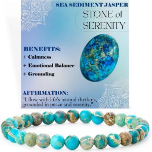 Eryi-Bracelet De Perles Pour Femmes 6mm En Semi-Précieux Naturel Élastique Élastique Cristal Bijoux Cadeaux De Yoga - Neuf
