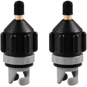 Adaptateur De Valve Standard Pour Pompe À Air De Kayak, 2 Pièces, Pour Bateau, Stand Up Paddle, Radeau, Sup (Noir) - Neuf