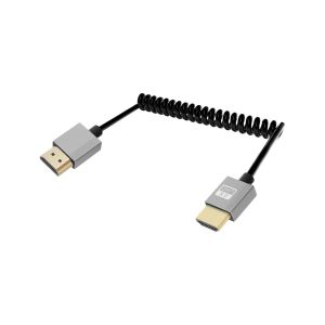 ERYI-Câble Enroulé 4K Hdmi 2.2Ft, Câble Spirale À Ressort Hdmi 2.0 4K@120Hz 18Gbps Pour Caméra/Tv/Cartes De Capture/Tablette (Régulier) - Neuf