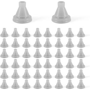 Lot de 50 buses de rechange pour pommeau de douche, trou de pulv&eacute;risation, buse en silicone, pour r&eacute;paration de pommeau de douche &agrave; effet pluie, pour trou de 4 mm de diam&egrave;tre (gris) - Neuf