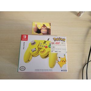 Manette Switch Battle Pad Gamecube Pokemon Pikachu/ M4 - Neuf