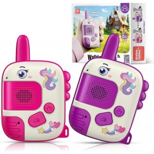 ERYI-Cadeau Licorne Fille 4 5 6 7 Ans, Jouets Walkies Talkies 3-6 Ans Filles Cadeaux Talkie-Walkie Licorne Cadeaux De Noël Enfants 3-7 Ans Walky Talky Enfants Jeux D'Extérieur Cadeau Anniversaire - Neuf