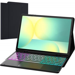 Pour Tablette Samsung S10 Fe+ Plus Clavier Qwertz Allemand : Mode Dex En Un Seul Clic,2 Canaux Sans Fil,Éclairage Arc-En-Ciel Trackpad Clavier Étui Avec Support S-Pen Pour Tab S10 Fe+ 13,1"" 2025 - Neuf