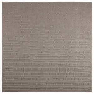Vidaxl Tapis De Surface Carr&eacute; Lugo Taupe 120 X 120 Cm Polyester - Neuf