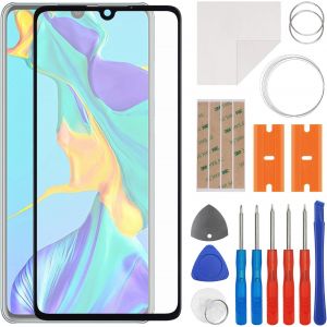 KAL-Kit De R&eacute;paration D'&Eacute;cran En Verre Frontal Compatible Avec Huawei P30 Avec Kit D'Outils - Neuf