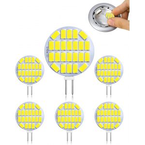 Kalanka-Lot De 6 Ampoules Led G4 3 W Ac/Dc 12 V-24 V G4 400 Lm Blanc Froid 6500 K &iquest;&iquest;Quivalent &iquest;&iquest; Halog&iquest;&iquest;Ne 30 W Ampoules Bi-Broches G4 Non R&iquest;&iquest;Glables Pour Armoires, Lustres, Camping-Car, Faisceau &iquest;&iquest; 360 - Neuf