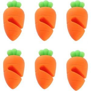 (Lot De 6) Lève-Couvercle Anti-Éclaboussures Pour Marmite À Soupe, Ustensiles De Cuisine, Restaurant, Étagère En Silicone Résistante À La Chaleur, Maintien Du Couvercle Ouvert, Assistant De Cuisine - Neuf
