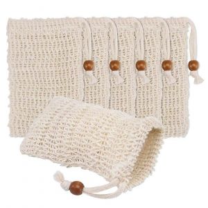 Pack De 40 Sacs Exfoliants De Savon,Économiseur De Savon Fait De Sisal Maille Sac À Savon Pain Sac À Savon Avec Cordon De Serrage Pour - Neuf