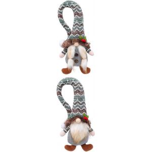 Noël Rideau De Noël Rideau De Boucles De Noël Titulaire Attache Rideau HolderChristmas DecorationGrey2Pcs - Neuf