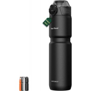 Ulteronixshop-0,7 Litre Bouteille D'eau De Cyclisme Isotherme, 700 Ml V&eacute;lo Gourde, Acier Inoxydable Chirurgical: Pas De Go&ucirc;t De Plastique, Adh&eacute;rence Renforc&eacute;e Sur Gravier (Noir Mat) - Neuf