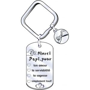 KAL-Cadeau Papi Porte Clef Papy Cadeau Papy Cadeau Grand Pere Cadeau Anniversaire Papy Cadeau Fete Des Pere Cadeau Pour Papy Anniversaire Papi Anniversaire - Neuf
