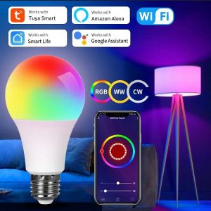 KALSA-Ampoules Led Wifi Intelligentes, 220V, 110V, 10W, 15W, 20W, Rgb, Alexa, Smart Life, Commande Vocale, 250-500 Google,10W,Ac 110V - Neuf