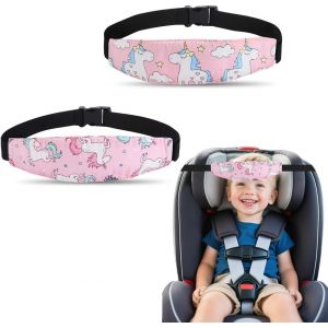Subzonal-2 Pi&egrave;ces Cale Tete Enfant Voiture, Licorne Maintien Tete Siege Auto Enfant, Sangles De Sommeil R&eacute;glables Pour Si&egrave;ge Auto Pour B&eacute;b&eacute;, Si&egrave;ges Auto. - Neuf