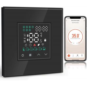 Thermostat Smart Alexa, Thermostat De Chauffage, Thermostat Programmable Pour Chauffage Bouilloire 5A, Fonctionne Avec Smart Life/Tuya App, Compatible Avec Alexa Et Google Home Bla[MAT790565] - Neuf
