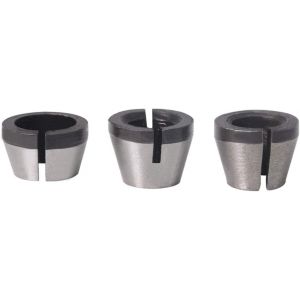 Gasea 3PCS Jeu de Collets Mandrin à Pince de Machine de Gravure Adapteur Collets Mandrin 6.35mm 8mm 6mm Pour Machine de Coupe Électrique Mèche de Routeur Chuck - Neuf